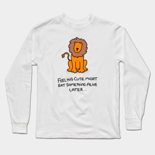 Grumpy Lion Long Sleeve T-Shirt